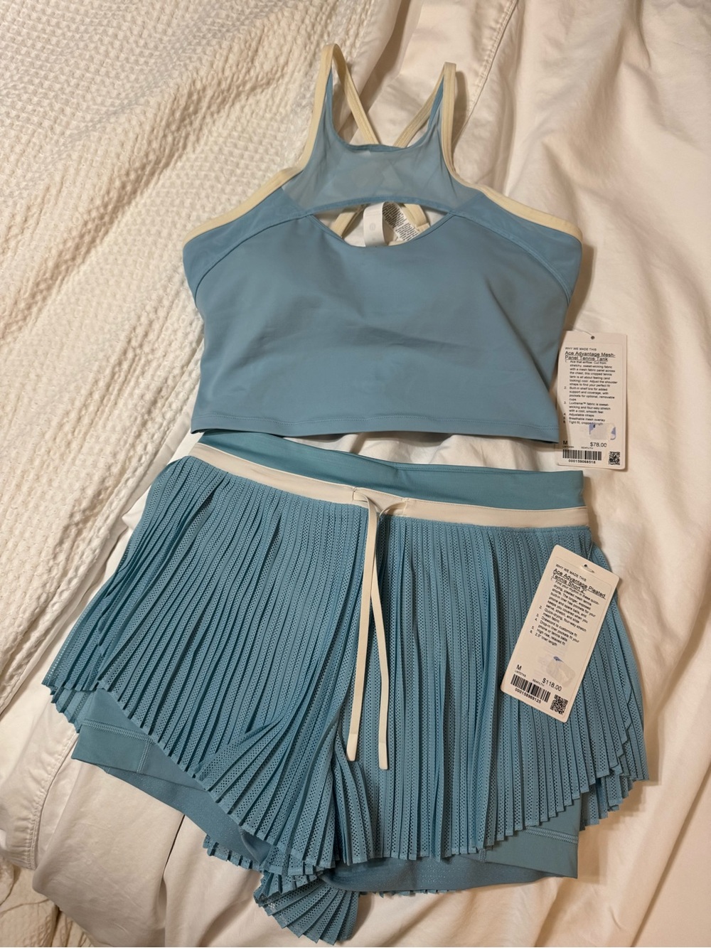 lululemon athletica Light blue Ace Advantage set size medium